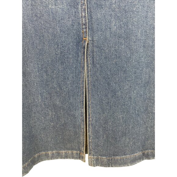 Levi Strauss Signature Denim Maxi Skirt Women’s 6 W28 Mid Rise Comfort Stretch - Picture 7 of 12